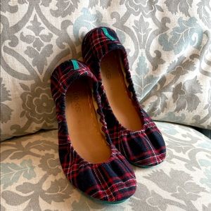 Tieks plaid flats